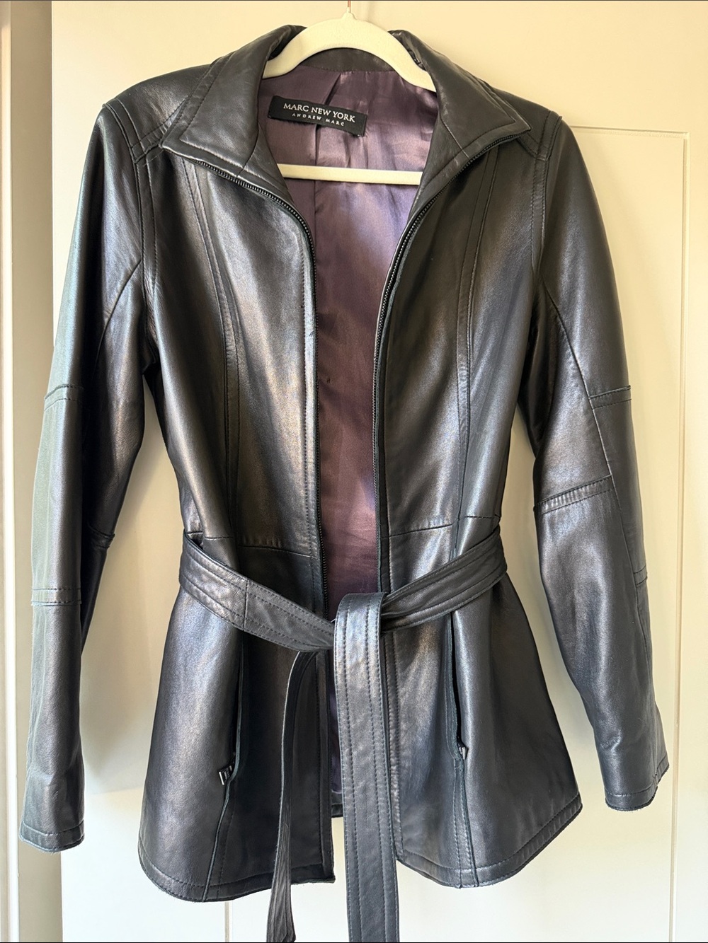 Marc New York, Black, Leather Jacket